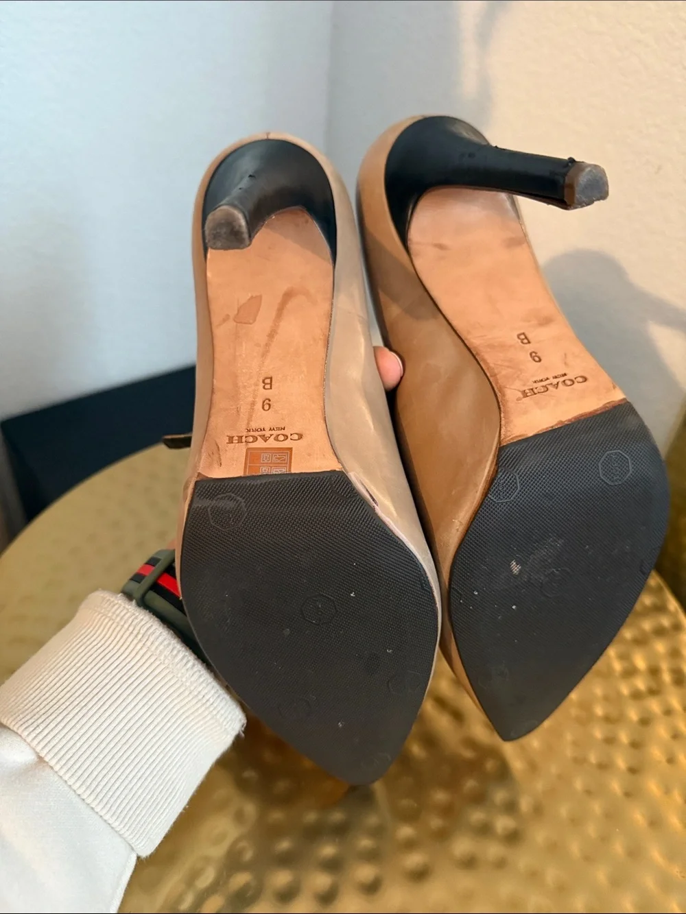 Coach leather heels - US 9 B